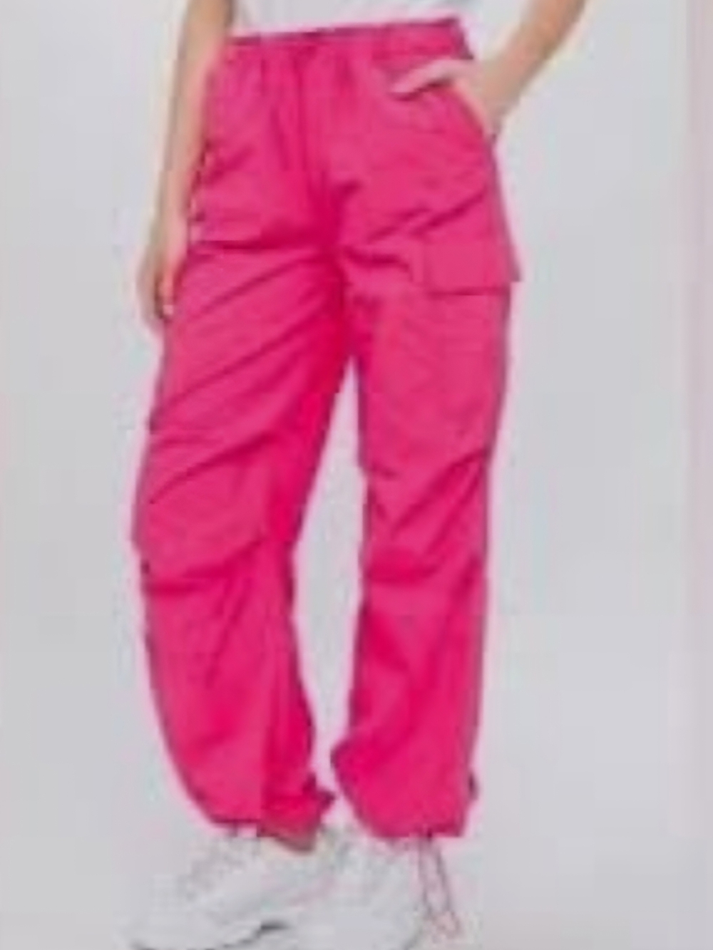 Love Tree Hot Pink Cargo Joggers